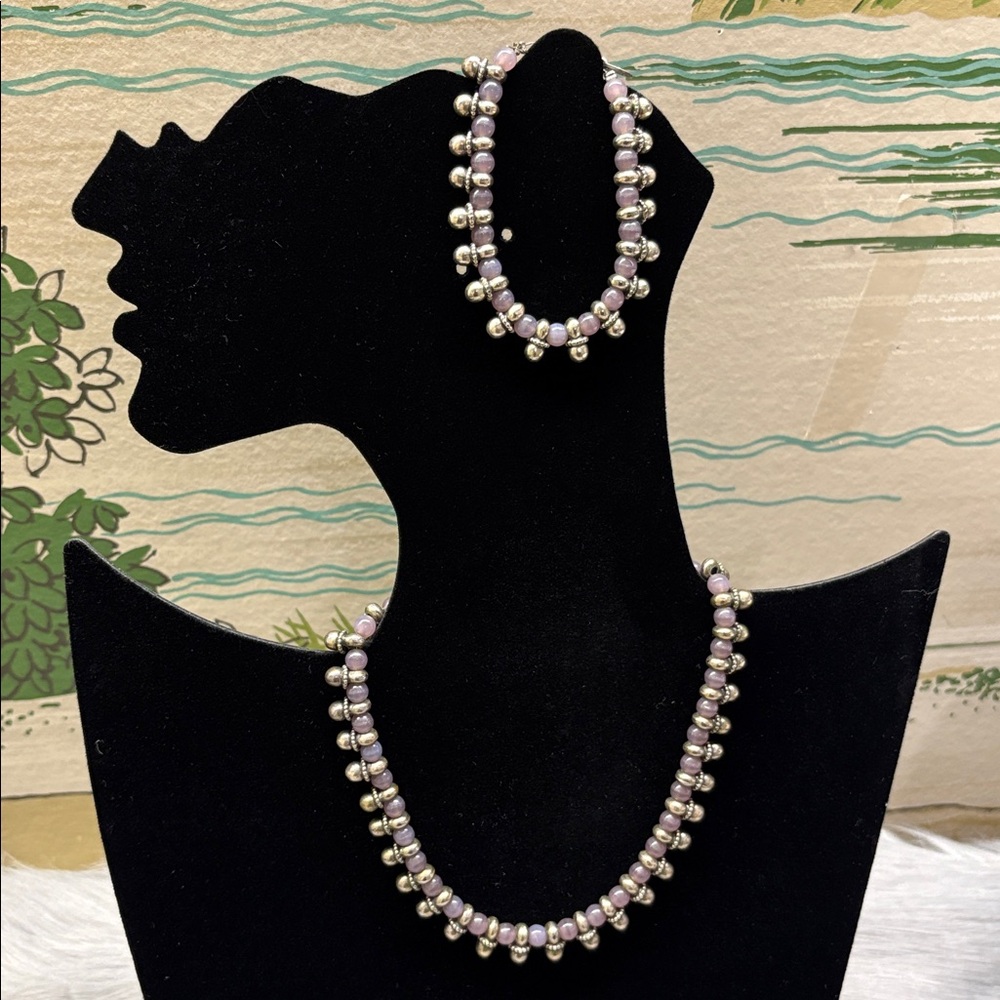 SCOOTER PARIS - Vintage Stamped Choker & Bracelet Set